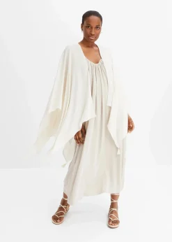 bonprix Ponchos|Schuhe & Accessoires In Spezialgrößen·Tücher & Ponchos^Leichter Sommerponcho cremeweiß