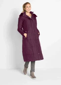 bonprix Bekleidung·Hosen|Jacken & Mäntel^Leichter Steppmantel holunderbeere