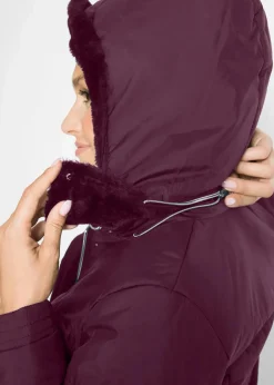 bonprix Bekleidung·Hosen|Jacken & Mäntel^Leichter Steppmantel holunderbeere