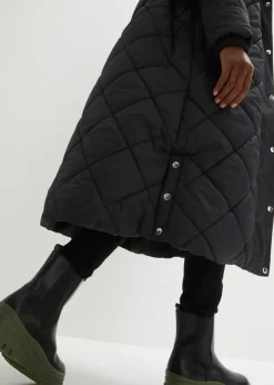 bonprix Bekleidung·Hosen|Jacken & Mäntel^Leichter Steppmantel schwarz