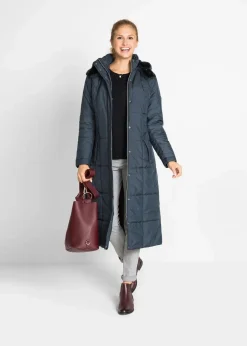 bonprix Jacken & Mäntel|Bekleidung·Hosen^Leichter Steppmantel nachtblau