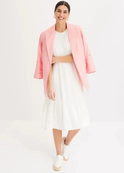 bonprix Bekleidung·Basics|Blazer^Leinen Blazer softrosa