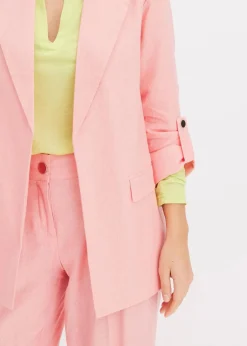 bonprix Bekleidung·Basics|Blazer^Leinen Blazer softrosa