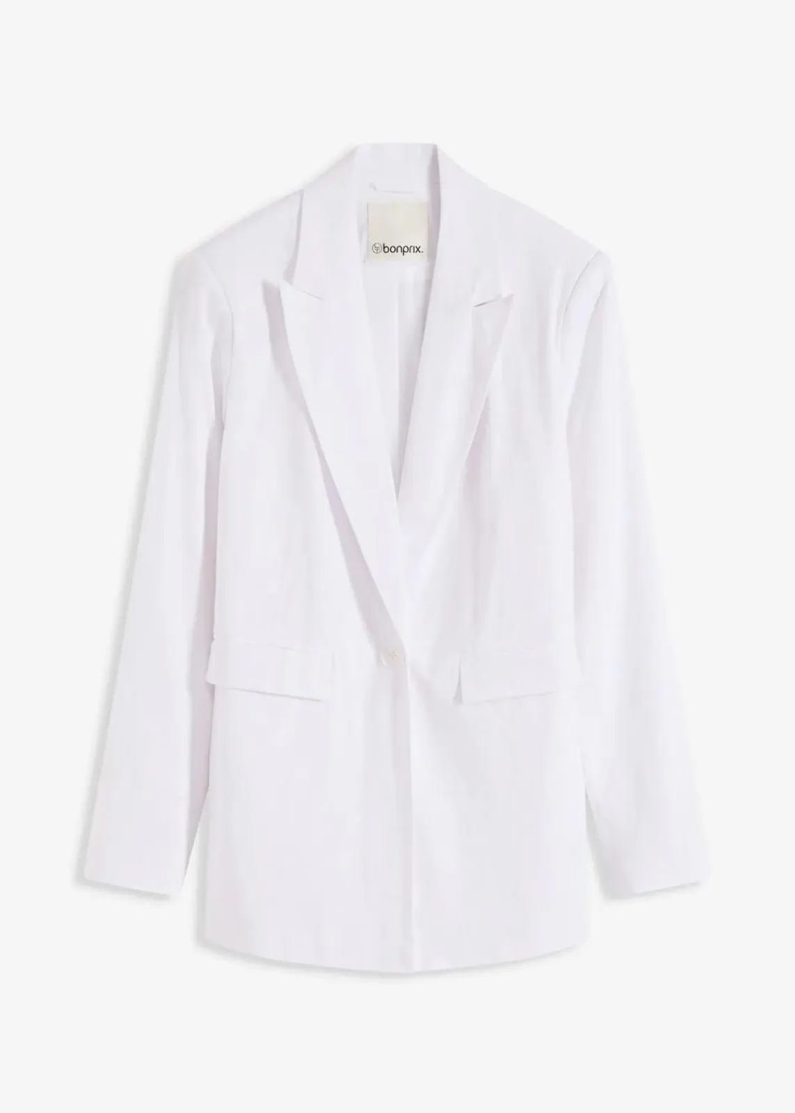 bonprix Blazer^Leinen-Blazer weiß
