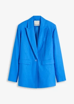 bonprix Blazer^Leinen-Blazer gletscherblau