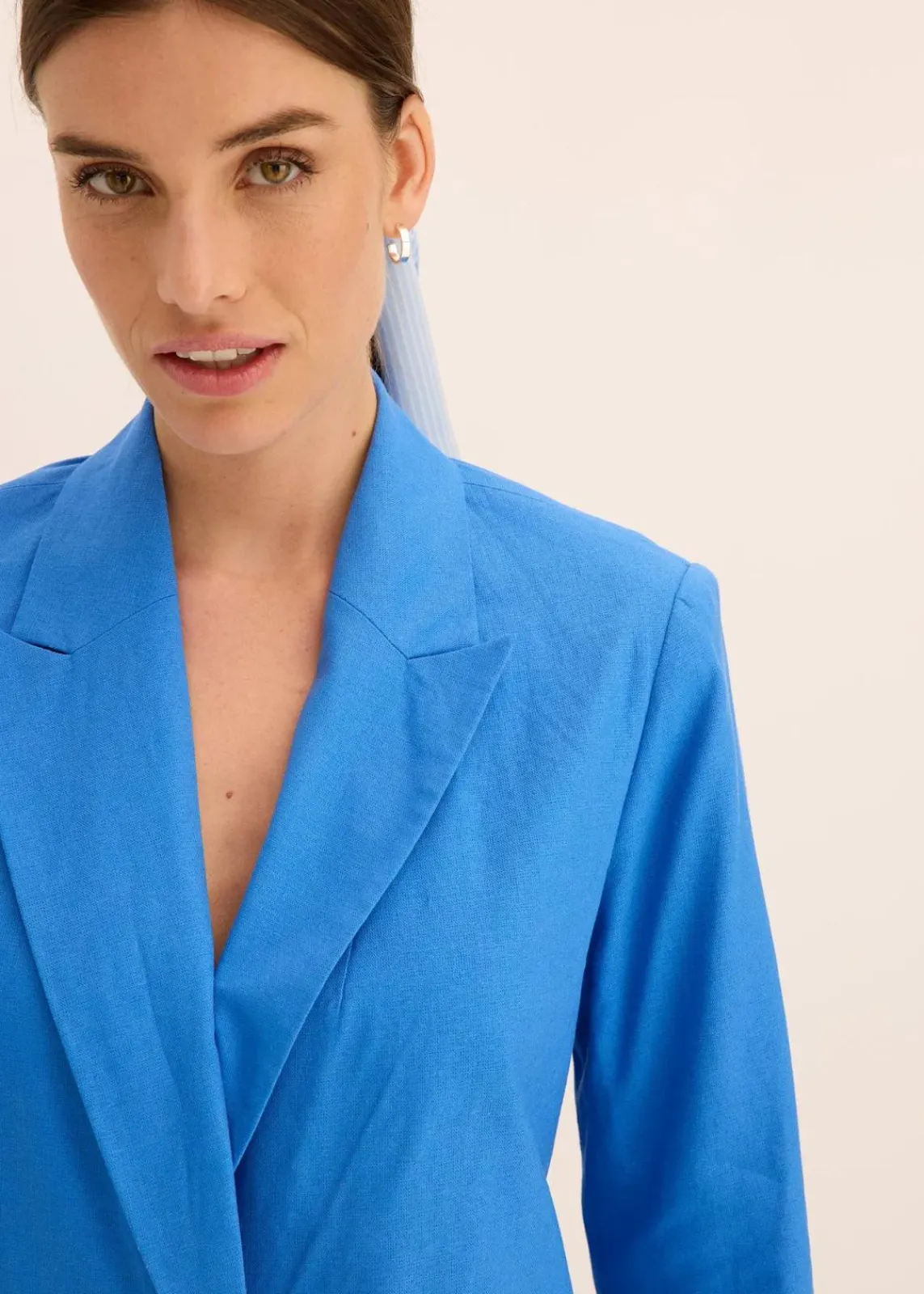 bonprix Blazer^Leinen-Blazer gletscherblau