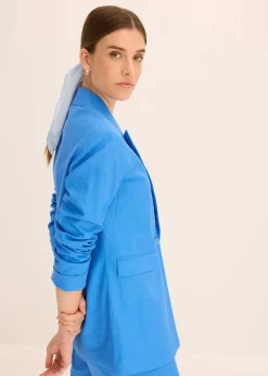 bonprix Blazer^Leinen-Blazer gletscherblau