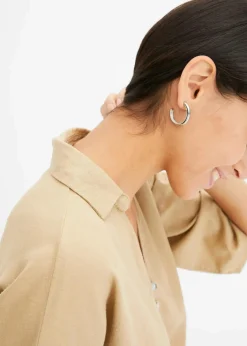 bonprix Bekleidung·Jacken & Mäntel|Blusen & Tuniken^Leinen-Bluse new beige