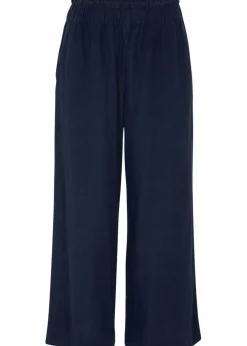 bonprix Hosen|Bekleidung·Kleider^Leinen-Culotte, wadenlang dunkelblau