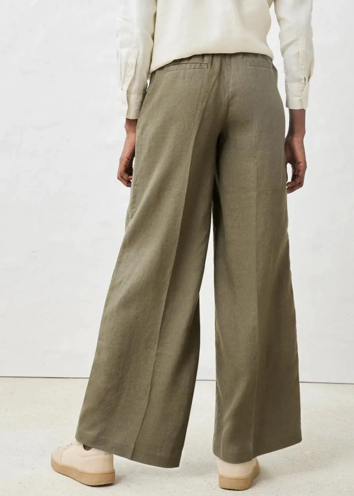 bonprix Nachhaltigere Materialien|Hosen^Leinenhose dunkeloliv