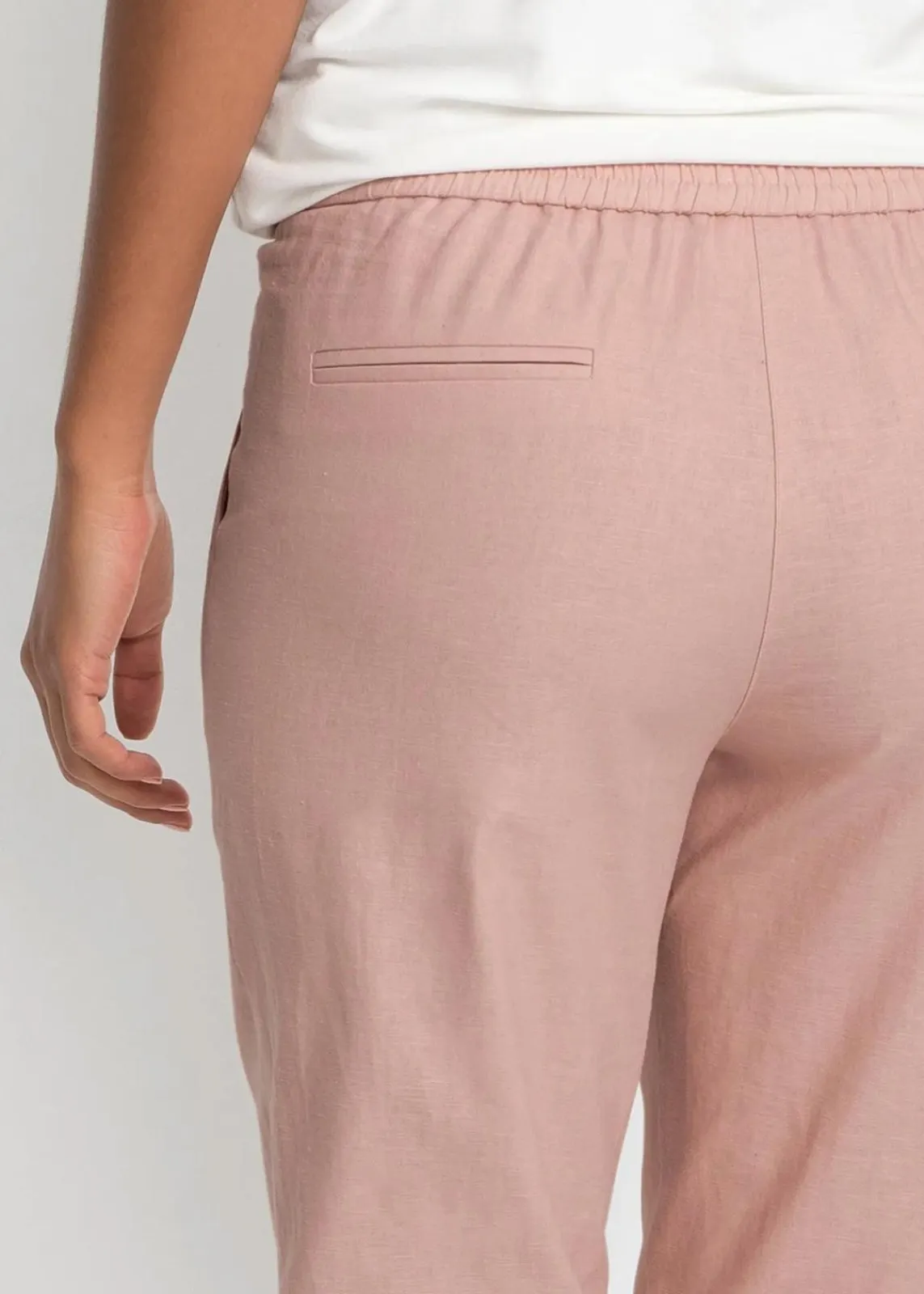 bonprix Hosen|Bekleidung·Kleider^Leinenhose vintagerosa