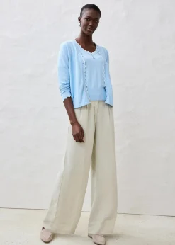 bonprix Bekleidung·Kleider|Premium^Leinenhose hellsand