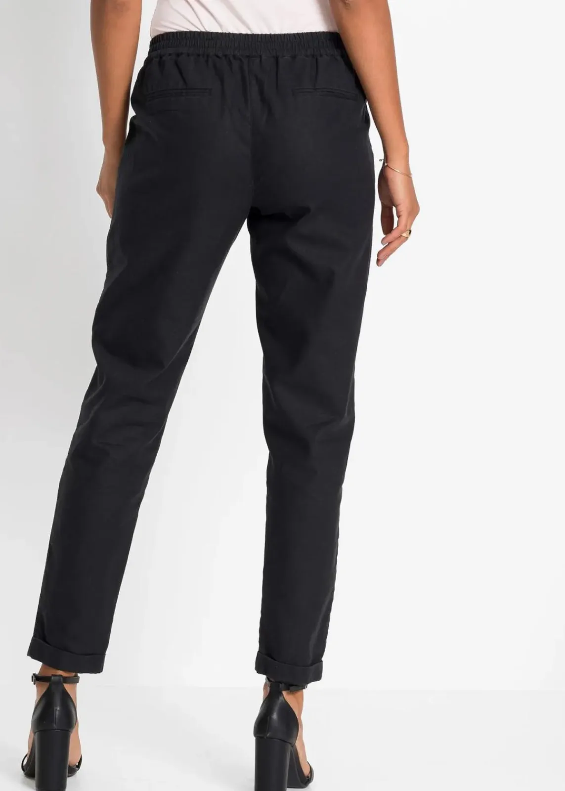 bonprix Hosen|Bekleidung·Kleider^Leinenhose schwarz