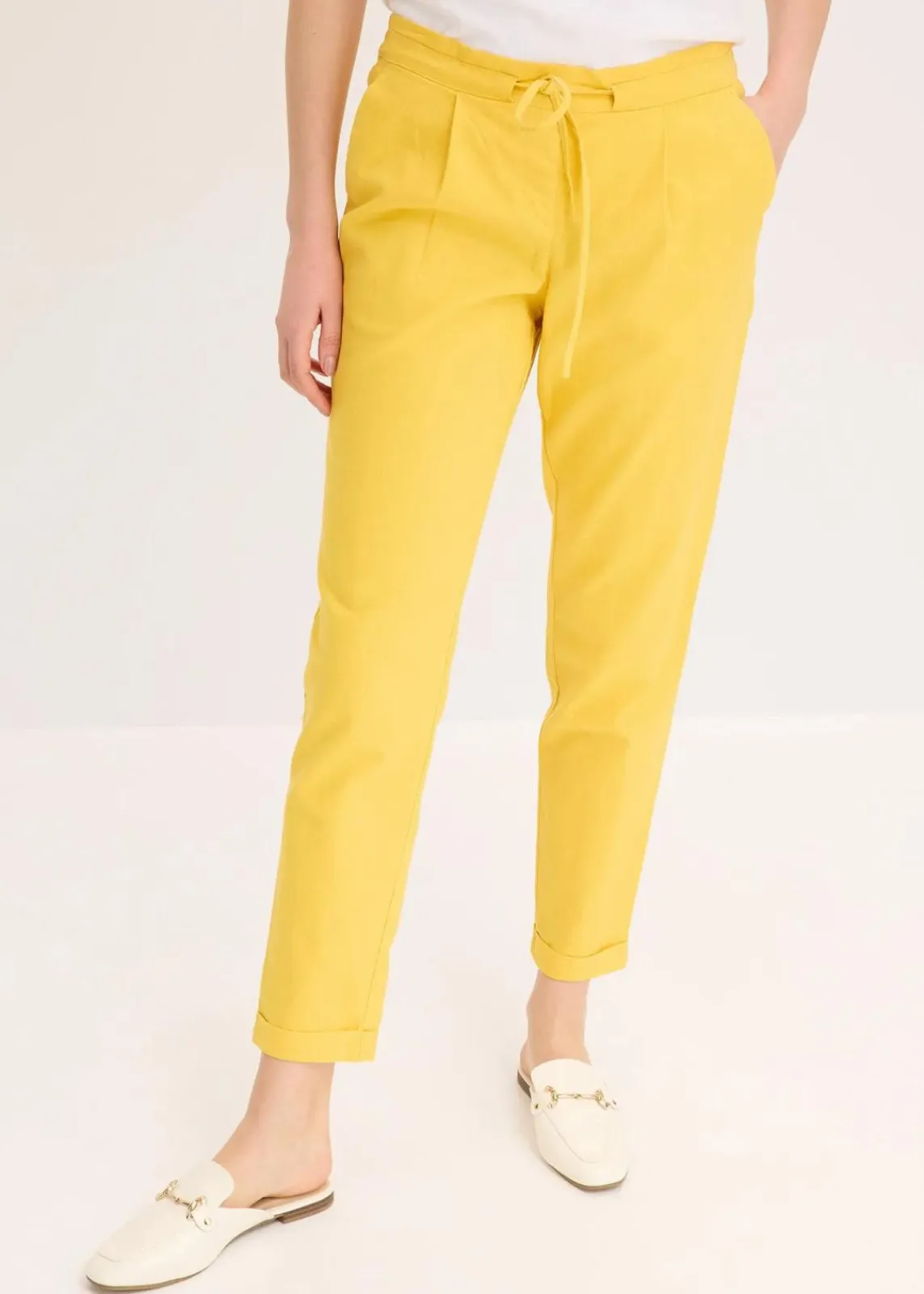 bonprix Hosen|Bekleidung·Kleider^Leinenhose lemoncurry