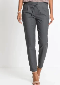 bonprix Bekleidung·Kleider|Hosen^Leinenhose rauchgrau