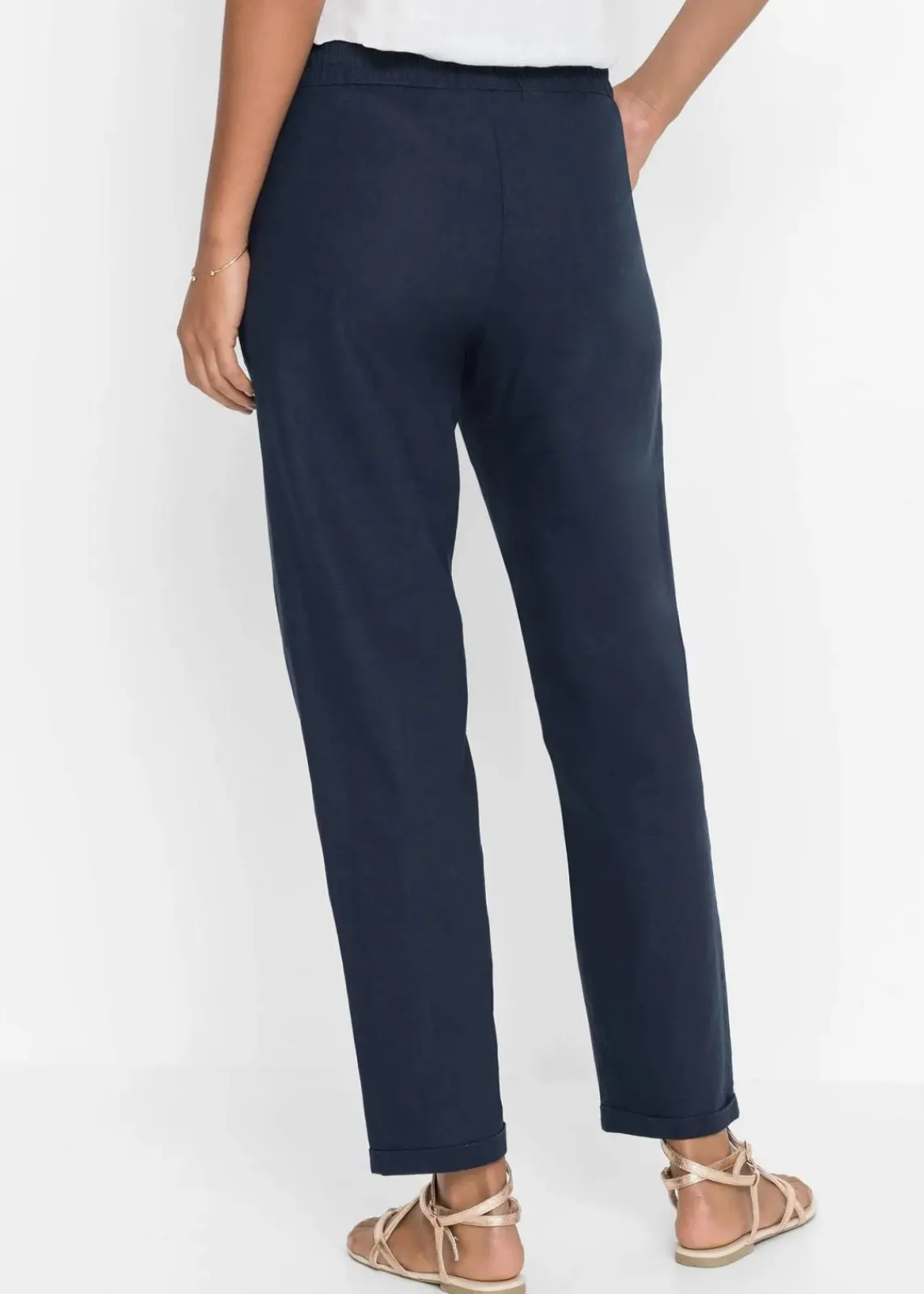bonprix Hosen|Bekleidung·Kleider^Leinenhose dunkelblau