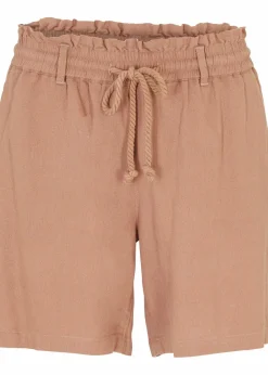 bonprix Bekleidung·Outdoorbekleidung|Bekleidung·Kleider^Leinen-Paperbag-Shorts graubraun