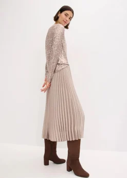 bonprix Shirts & Tops^Leo-Shirt mit Glanzdruck silberlila/metallic silber