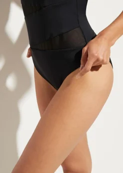 bonprix Nachhaltigere Materialien|Shapewear^Light Shape Badeanzug schwarz