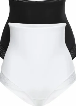 bonprix Wäsche·Shapewear|Wäsche·Höschen^Light Shape Panty (2er Pack) schwarz + weiß