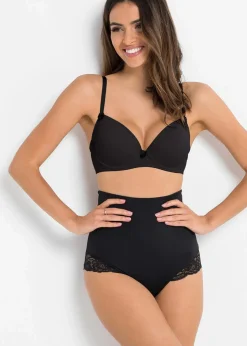 bonprix Wäsche·Shapewear|Wäsche·Höschen^Light Shape Panty (2er Pack) schwarz + weiß
