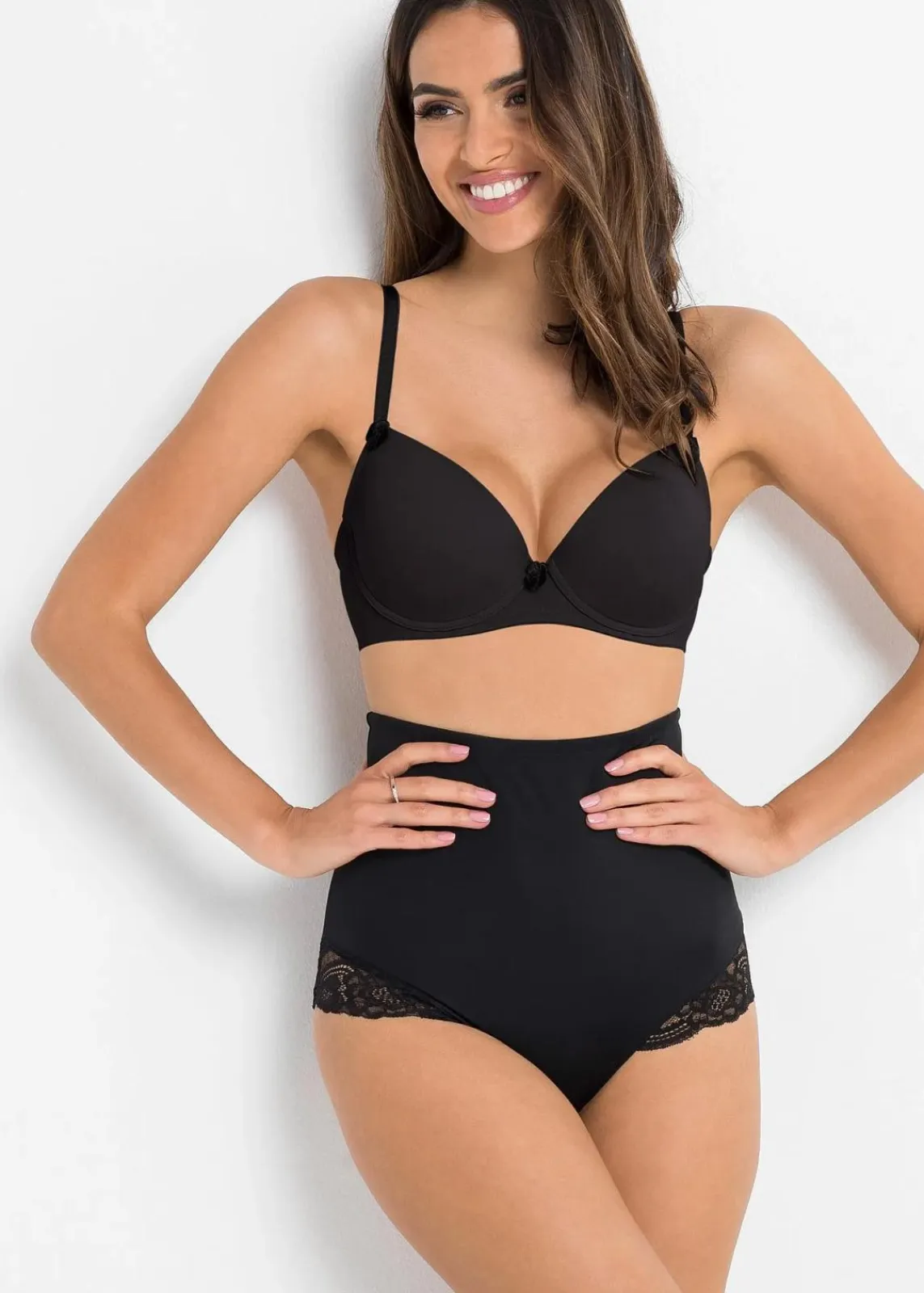 bonprix Wäsche·Shapewear|Wäsche·Höschen^Light Shape Panty (2er Pack) schwarz + weiß
