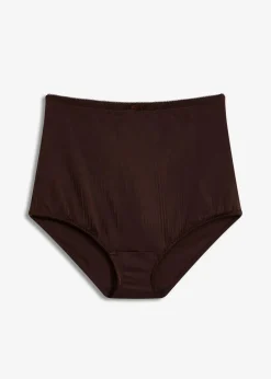 bonprix Wäsche·Shapewear|Wäsche·Höschen^Light Shape Panty mit Glanzeffekt dunkelbraun gestreift