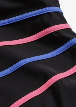 bonprix Nachhaltigere Materialien|Shapewear^Light Shape-Badeanzug schwarz gestreift