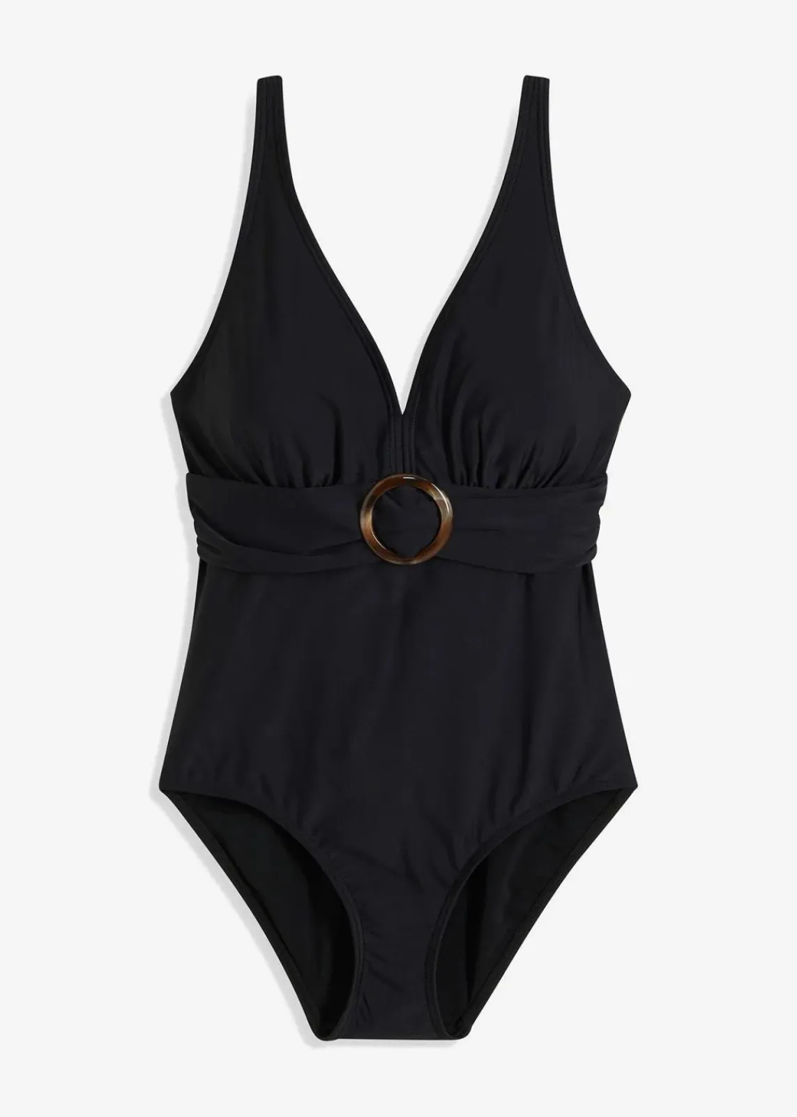 bonprix Nachhaltigere Materialien|Shapewear^Light Shape-Badeanzug mit V-Ausschnitt schwarz