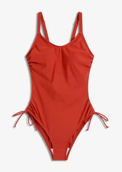 bonprix Shapewear|Badeanzüge^Light Shape-Badeanzug mit Schnürung rotbraun
