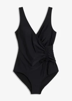 bonprix Nachhaltigere Materialien|Shapewear^Light Shape-Badeanzug mit Raffung schwarz