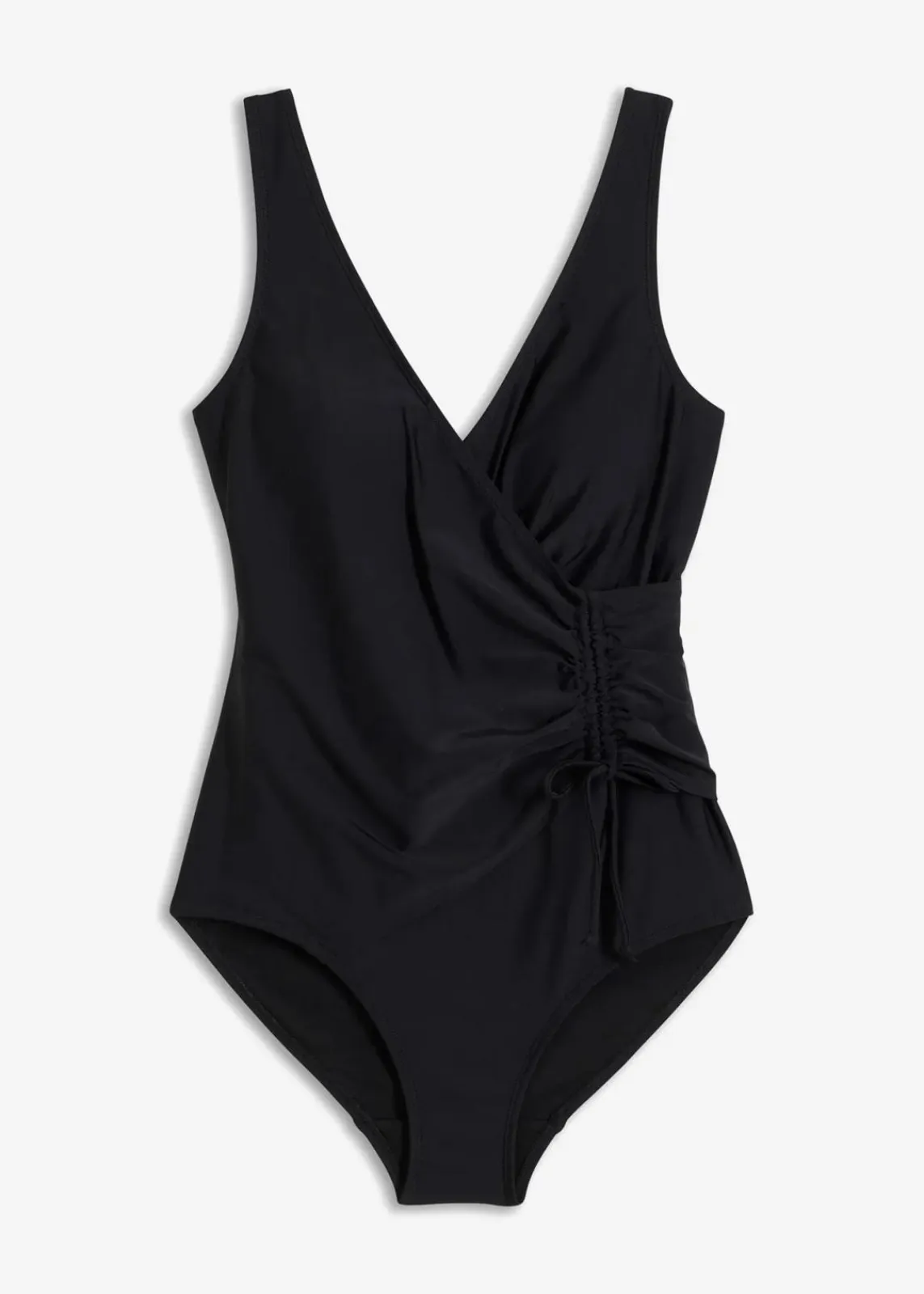 bonprix Nachhaltigere Materialien|Shapewear^Light Shape-Badeanzug mit Raffung schwarz