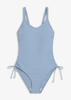 bonprix Bademode·Badeanzüge|Bademode·Shapewear^Light Shape-Badeanzug mit Schnürung rauchblau
