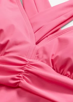 bonprix Nachhaltigere Materialien|Shapewear^Light Shape-Badeanzug mit gekreuzten Trägern beere
