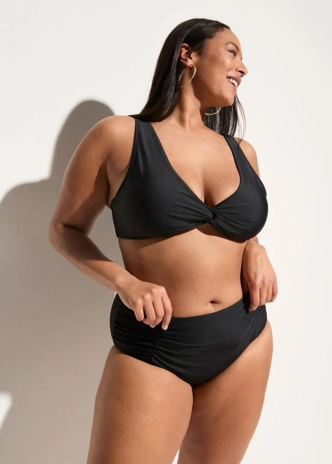 bonprix Nachhaltigere Materialien|Mix & Match^Light Shape-Bikinihose schwarz