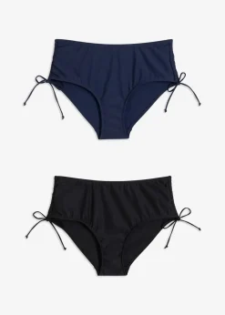 bonprix Nachhaltigere Materialien|Bademode·Tankinis^Light Shape-Bikinihose (2er Pack) schwarz + dunkelblau
