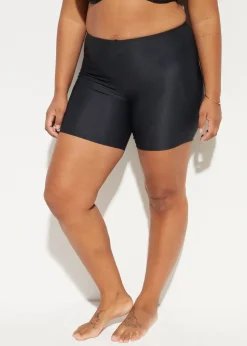 bonprix Bedeckende Bademode|Sport Bademode^Light Shape-Bikiniradler schwarz