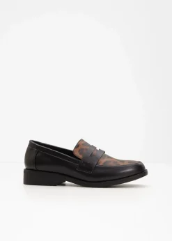 bonprix Slipper & Halbschuhe|Loafer^Loafer schwarz leo