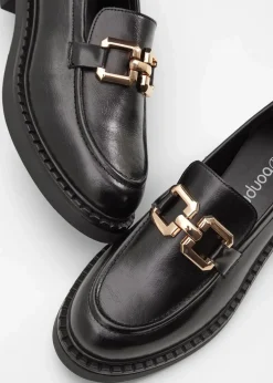bonprix Slipper & Halbschuhe|Loafer^Loafer schwarz