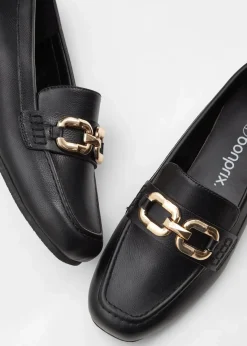 bonprix Slipper & Halbschuhe|Loafer^Loafer schwarz