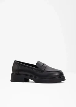 bonprix Slipper & Halbschuhe|Loafer^Loafer aus Leder schwarz
