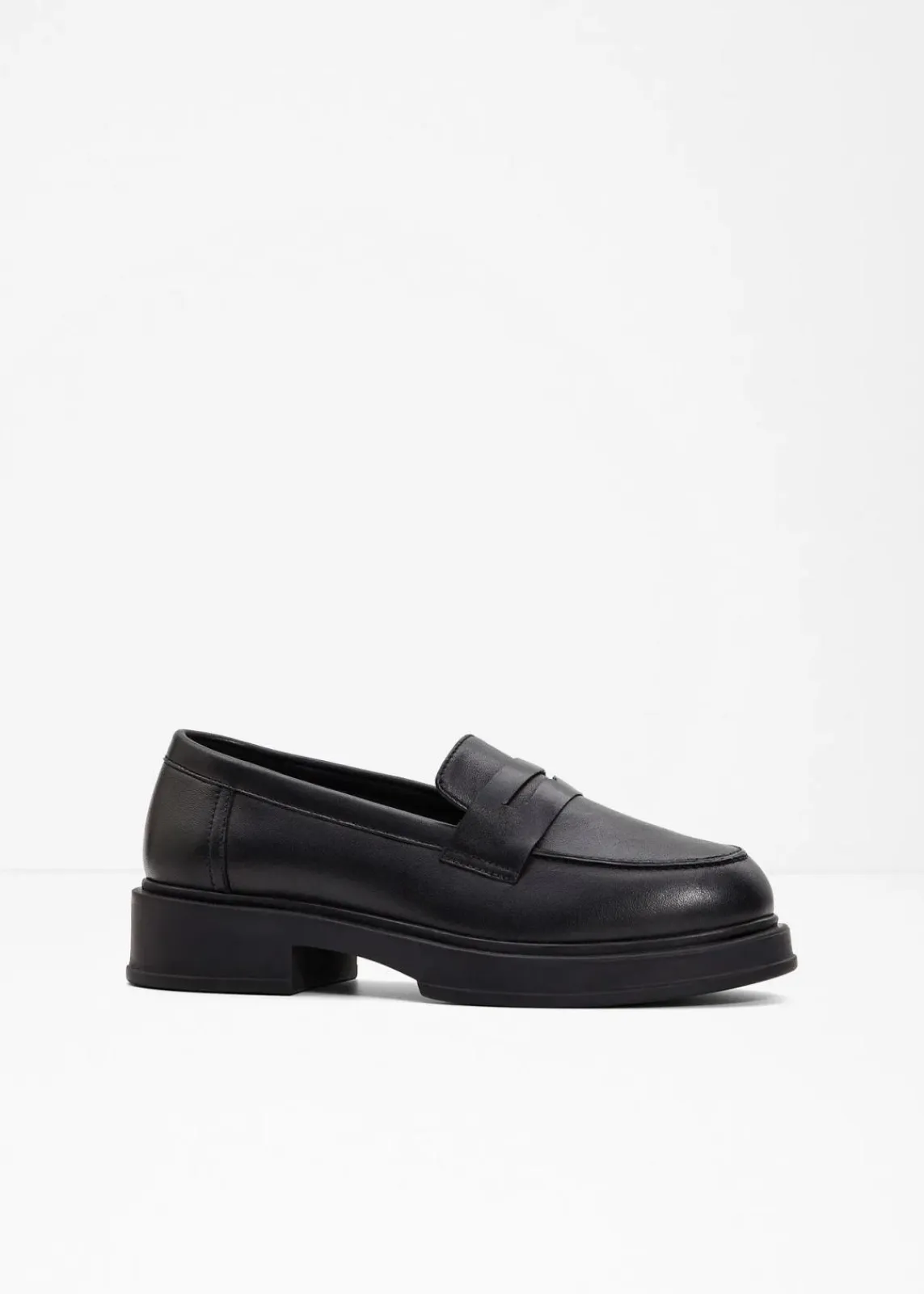bonprix Slipper & Halbschuhe|Loafer^Loafer aus Leder schwarz