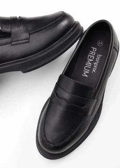 bonprix Slipper & Halbschuhe|Loafer^Loafer aus Leder schwarz