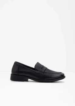 bonprix Slipper & Halbschuhe|Loafer^Loafer aus Leder schwarz