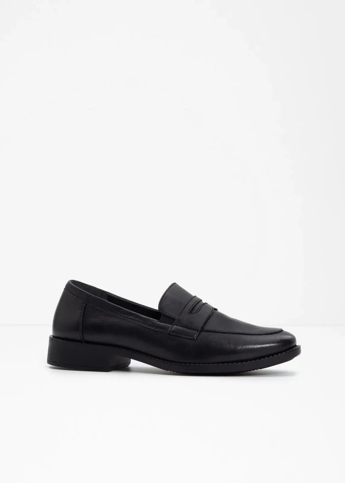 bonprix Slipper & Halbschuhe|Loafer^Loafer aus Leder schwarz