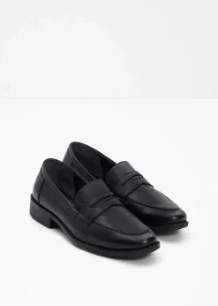 bonprix Slipper & Halbschuhe|Loafer^Loafer aus Leder schwarz
