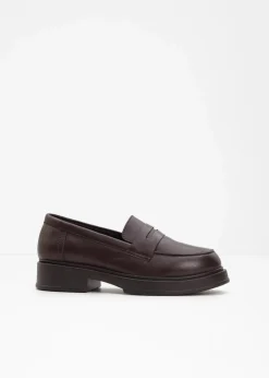 bonprix Nachhaltigere Materialien|Premium^Loafer aus Leder dunkelbraun