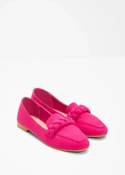 bonprix Slipper & Halbschuhe|Loafer^Loafer mit Flechtdetails pinklady