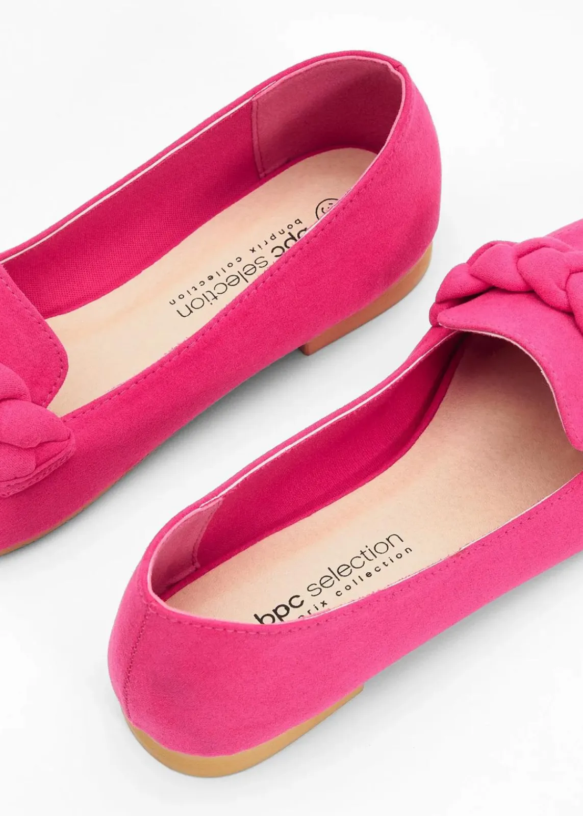bonprix Slipper & Halbschuhe|Loafer^Loafer mit Flechtdetails pinklady