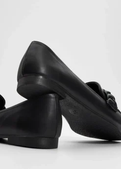 bonprix Slipper & Halbschuhe|Loafer^Loafer mit Flechtdetails schwarz